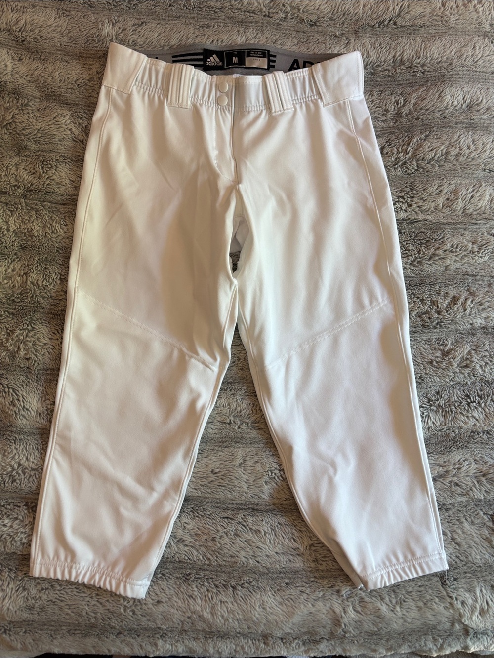 adidas Men’s White Athletic Baseball Pants